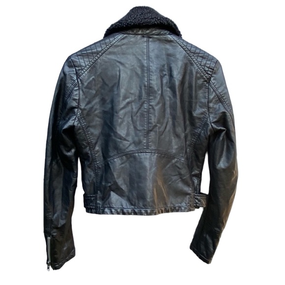 Free people Ashviille faux leather cropped moto jacket XS - Picture 7 of 10